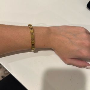 Gold Tory Burch bangle bracelet